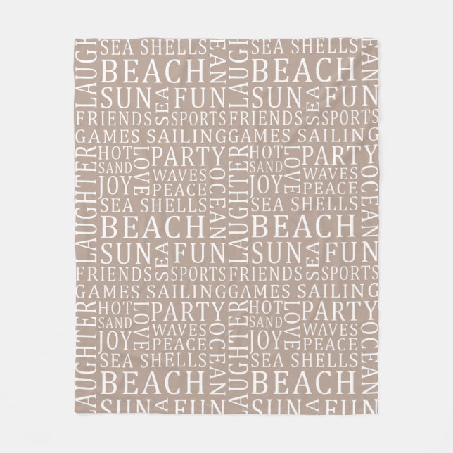 Cobertor De Velo Cobertura de licença da Casa de Praia Personalizad (Frente)