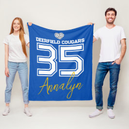 Cobertor De Velo Cobertura de volei personalizada com nome, número 