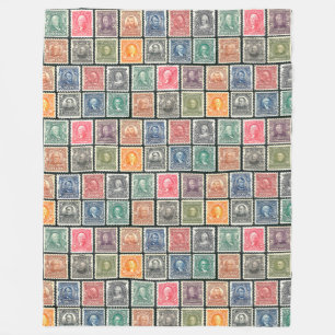 Cobertor De Velo Cobertura - design dos selos do vintage - selos do