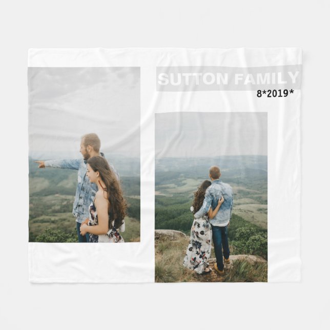 Cobertor De Velo Cobertura do álbum de fotografias de colagem da fa (Frente (Horizontal))