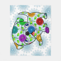 Cobertura do bebê do filhote de cachorro do Pug -