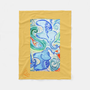 Cobertor De Velo Cobertura do elefante indiano das mamães & do beb