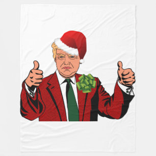Cobertor De Velo cobertura do Natal de Papai Noel Donald Trump
