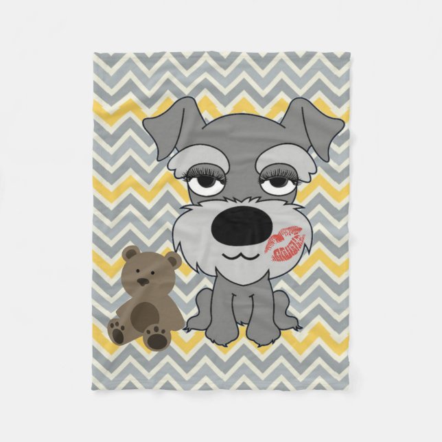 Cobertor De Velo Cobertura do Schnauzer (Frente)