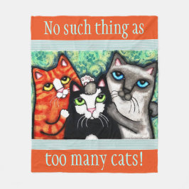 Cobertor De Velo Cobertura do velo da arte do gato do amante feito