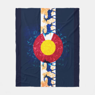 Cobertor De Velo Cobertura do velo da cena da natureza da bandeira