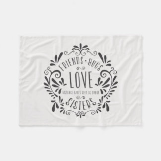 Cobertor De Velo Cobertura do velo das irmãs do amor dos abraços