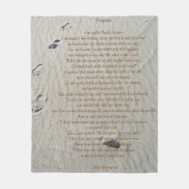 Cobertor De Velo Cobertura do velo das pegadas