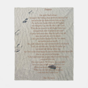 Cobertor De Velo Cobertura do velo das pegadas