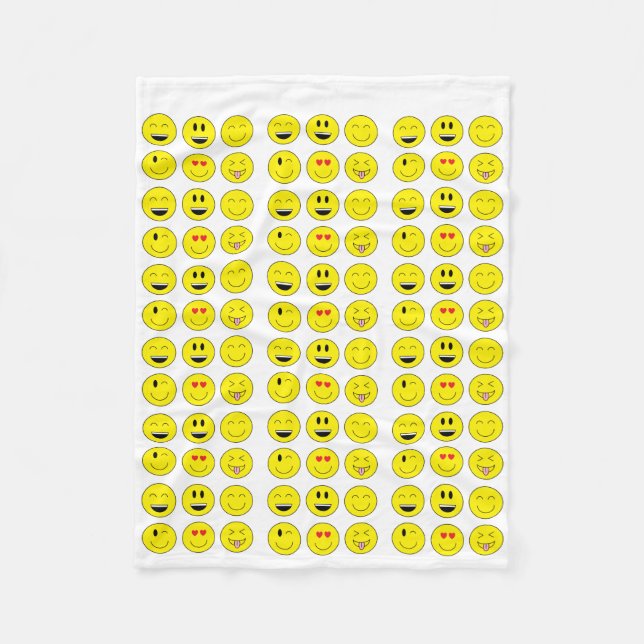 Cobertor De Velo Cobertura do velo de Emoji (Frente)