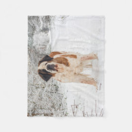 Cobertor De Velo Cobertura do velo do cão de St Bernard