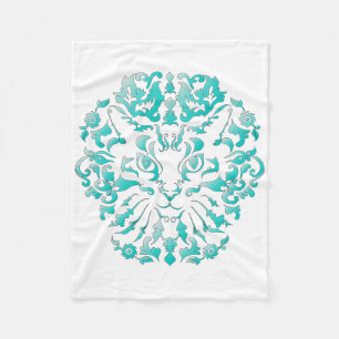 Cobertor De Velo Cobertura do velo do damasco do gato