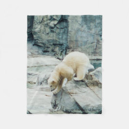Cobertor De Velo Cobertura do velo do filhote de urso polar