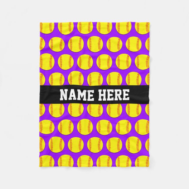 Cobertor De Velo Cobertura feita sob encomenda pequena do softball (Frente)