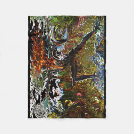 Cobertor De Velo Cobertura feroz do velo da ioga do guerreiro 2 por