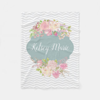 Cobertor De Velo Cobertura floral da aguarela