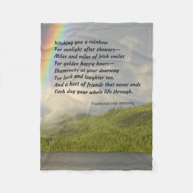 Cobertor De Velo Cobertura irlandesa tradicional da bênção (Frente)