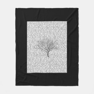 Cobertor De Velo Cobertura literária do velo do texto das madeiras