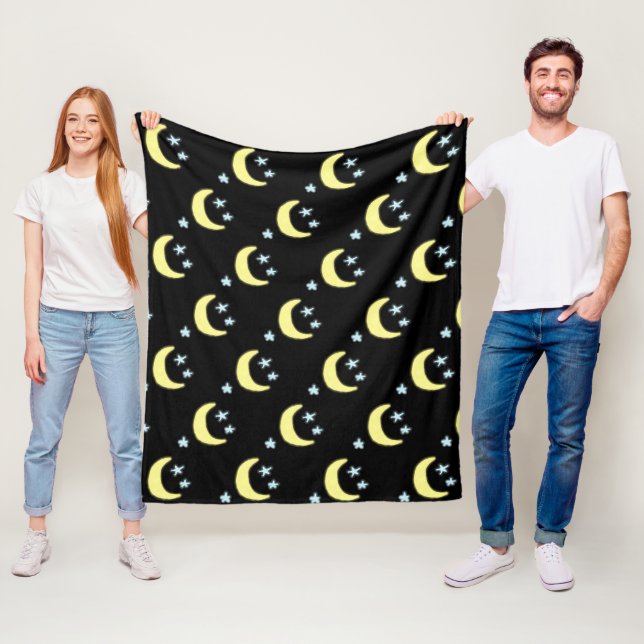 Cobertor De Velo Cobertura Luminosa da Lua (Preto e Amarelo Suave) (In Situ)