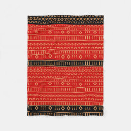 Cobertor De Velo Cobertura moderna vermelha e preta de Mudcloth