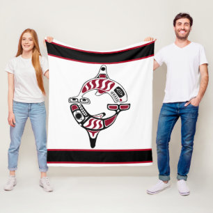 Cobertor De Velo Cobertura noroeste da baleia de assassino da costa