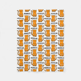 Cobertor De Velo Cobertura PERSONALIZADA de Crianças de Gatos Laran