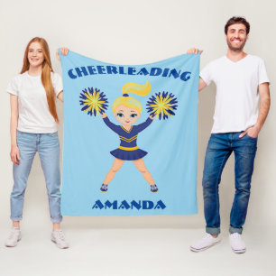 Cobertor De Velo Cobertura Personalizada de Folha de Cheerhead