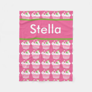 Cobertor De Velo Cobertura personalizada do cupcake de Stella
