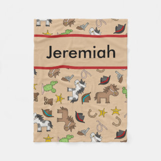 Cobertor De Velo Cobertura personalizada do vaqueiro de Jeremiah