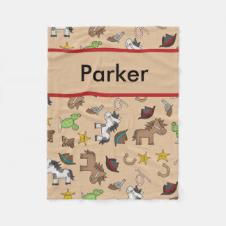 Cobertor De Velo Cobertura personalizada do vaqueiro de Parker