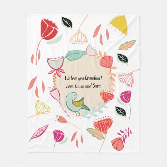 Cobertor De Velo Cobertura personalizada para mãe, avó ou amigo (Frente)