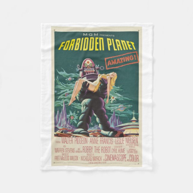 Cobertor De Velo Cobertura proibida do filme do monstro do planeta (Frente)