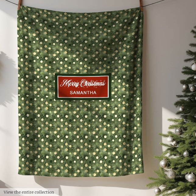 Cobertor De Velo Cobertura verde pastel de cor aquosa monograma (Monogram watercolor pastel green Xmas blanket)