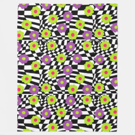 Cobertor De Velo Cobertura verificada com Limão e flores roxas