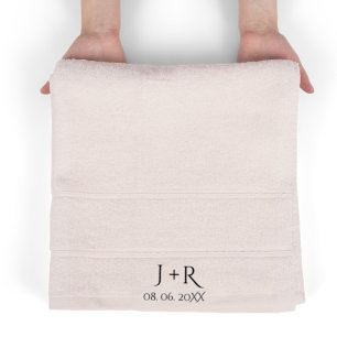 Cobertor De Velo Cobrir de casamento do casal do Monograma Moderno