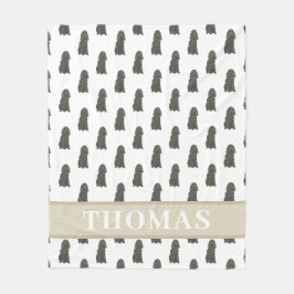 Cobertor De Velo Cocker Spaniel Preto Personalizado