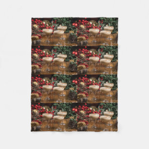 COBERTOR DE VELO *COCKTAILS GALORE* CHRISTMAS BLANKET