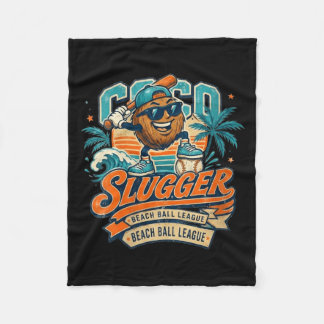 Cobertor De Velo Coco Slugger de beisebol feminino Esportes Retro C