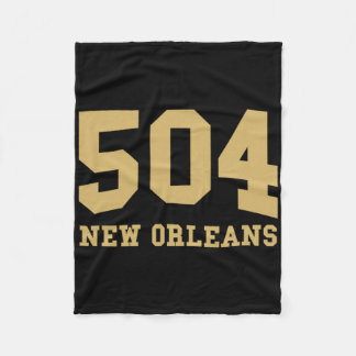 Cobertor De Velo Código de Área de Nova Orleans 504 - Orgulho da Ci