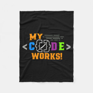 Cobertor De Velo Código funciona divertido programador codificação 