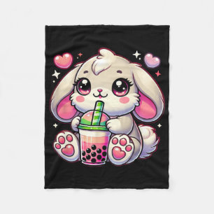Cobertor De Velo Coelho Coelhinho Rosa Bebe Chá de Leite Bo Kawaii