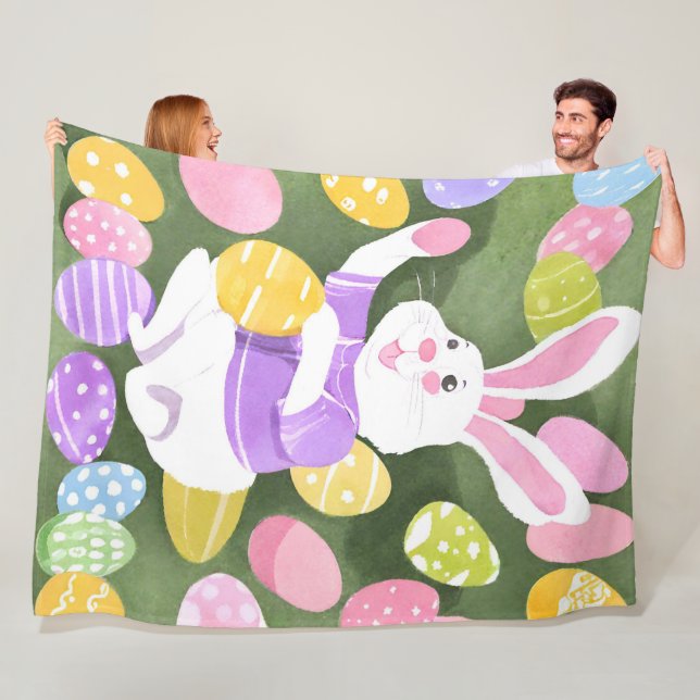 Cobertor De Velo coelho com ovos de Páscoa (In Situ)