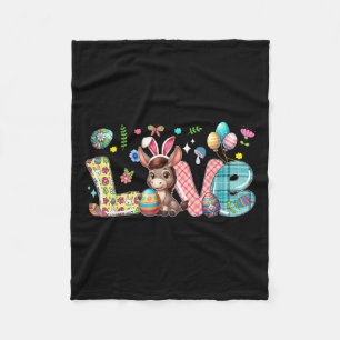 Cobertor De Velo Coelho de Amor Dia de Páscoa Caça Ovos Colorido