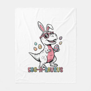 Cobertor De Velo Coelho de Páscoa Dino Ovo de Crianças Um Saurus Tr