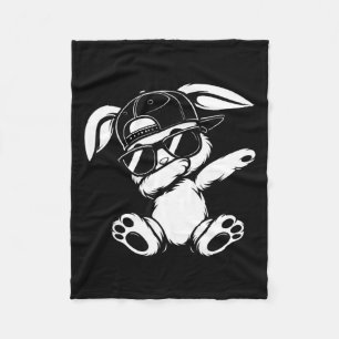 Cobertor De Velo Coelho engraçado meme gráfico fazendo dab para hom