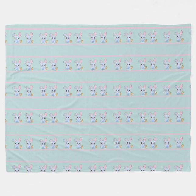 Cobertor De Velo Coelho Kawaii (Frente (Horizontal))