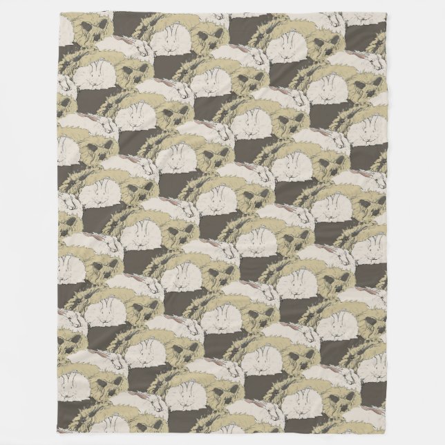 Cobertor De Velo Coelhos do angora (Frente)