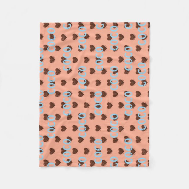 Cobertor De Velo Coffee Heart (Frente)