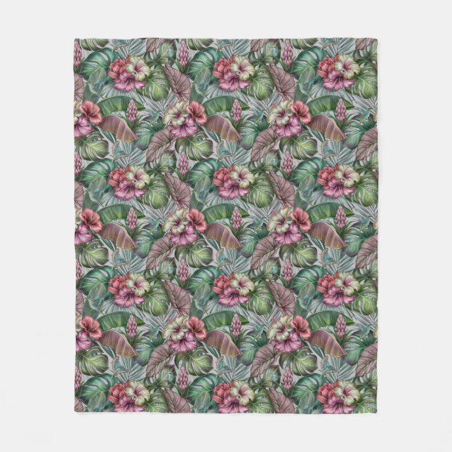 Cobertor De Velo Cogumelos Fleece Blanket (Frente)
