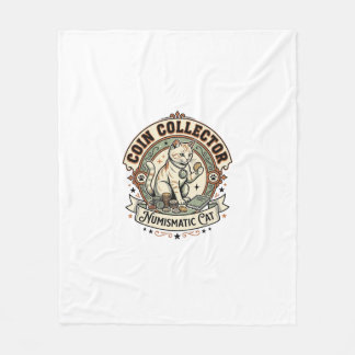 Cobertor De Velo Coin Collector Numismatic Cat Coin Collector Numis